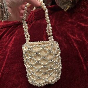 Target Pearl Embellished Mini Bag